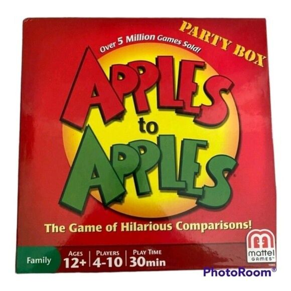 Mattel's Apple to Apple Party Box Game  cards family red games fun laughter - Picture 2 of 14